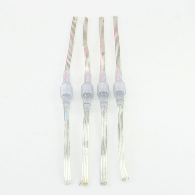 4PIN Transparent Waterproof Male And Female Plug Terminal Connector 4PIN Transparent Waterproof Male And Female Plug Terminal Connector